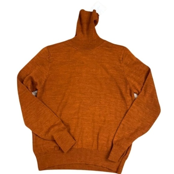 MNG Women's Turtle Neck, polo neck knitted sweater in brown XS - Picture 7 of 9